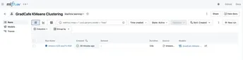 MLOps — Experiment Tracking — Cluster Run