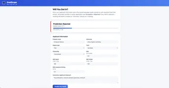 LM Fine-Tuning & Deployment — "Will You Get In?" — Prediction